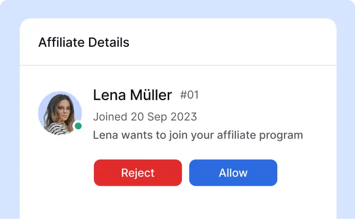 Affiliate Approval