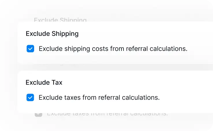 Exclude Shipping and Tax