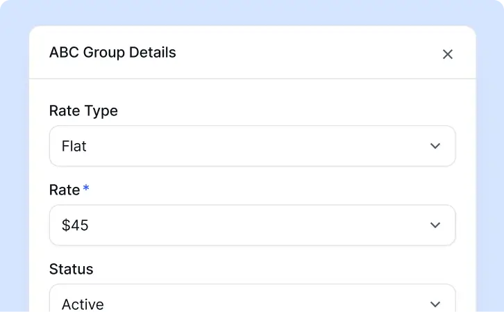 Group Specific Rates