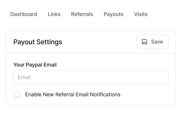 Payout Settings