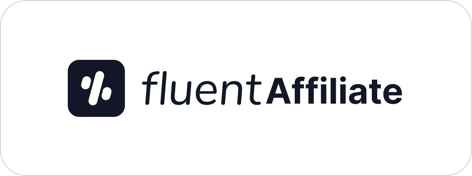 FluentAffiliate Logo Black & White