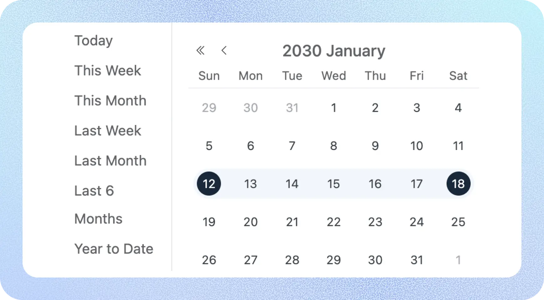 Custom date range of affiliate reporting