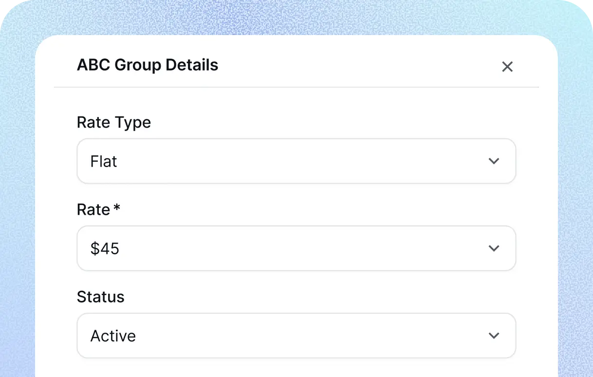 group specific rates
