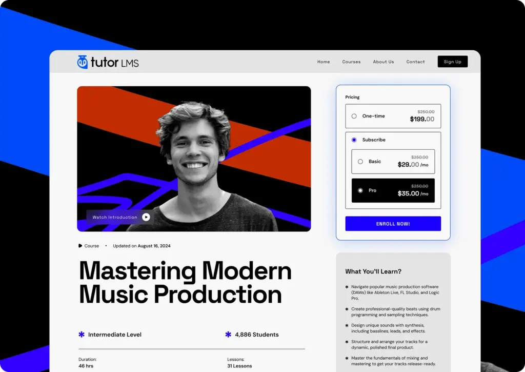 TutorLMS with FluentAffiliate
