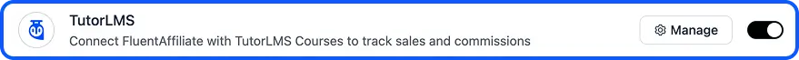 FluentAffiliate and Tutor LMS integration