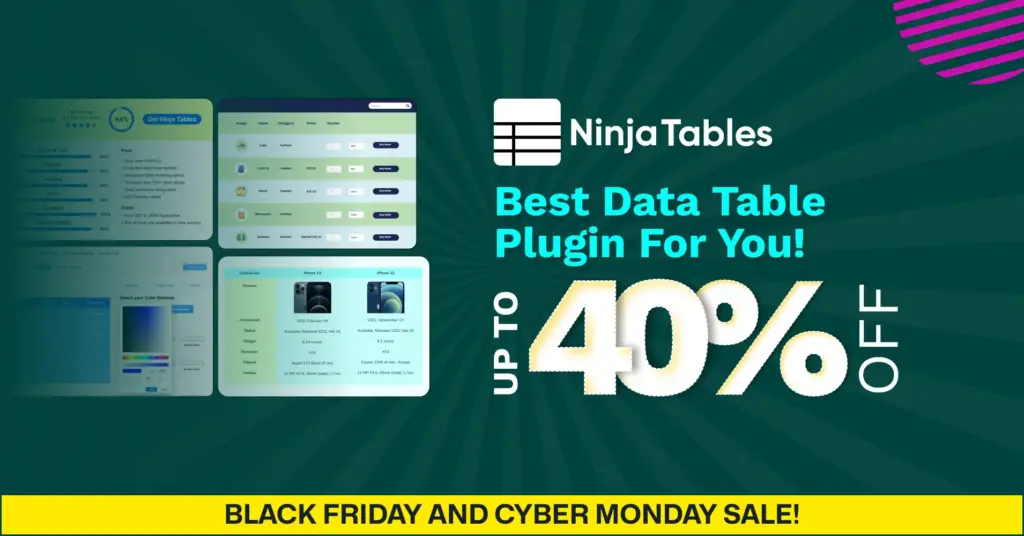 ninja tables BFCM deal