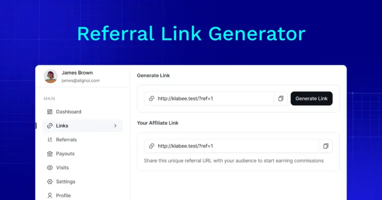 Referral Link Generator- FluentAffiliate
