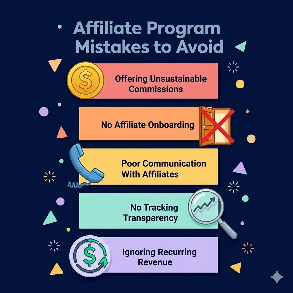 affiliate program mistakes to avoid