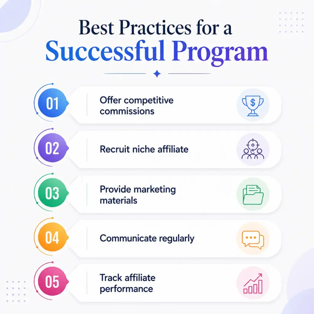 best practices for running a successful affiliate program