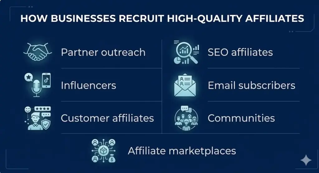 How Businesses Recruit High Quality Affiliates