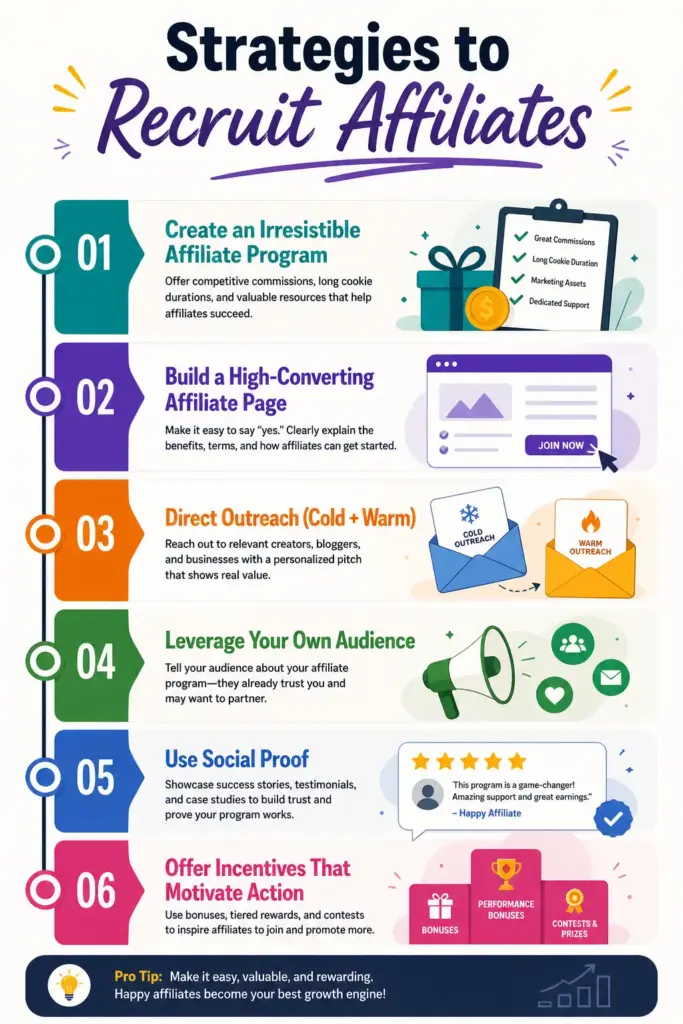 how to recruit affiliates the proven strategies