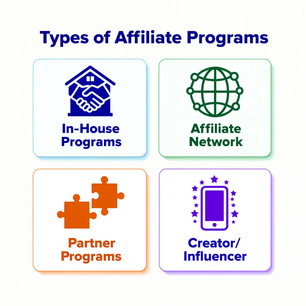 types of affiliate programs