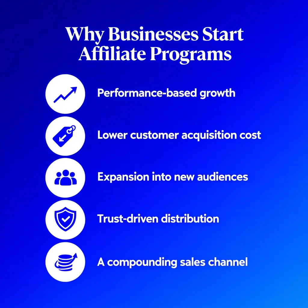benefits of affiliate program for business
