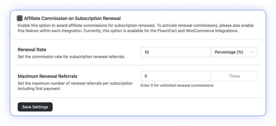 Recurring Commissions for WooCommerce