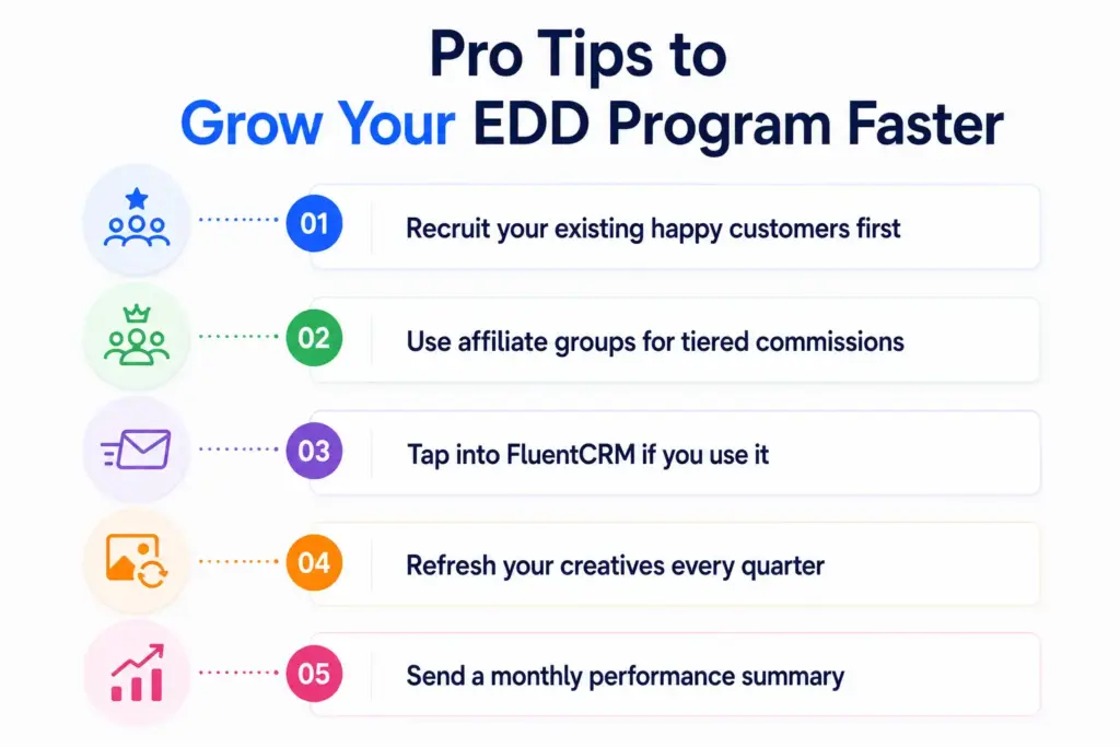 Pro Tips to Grow Your EDD Affiliate Program Faster