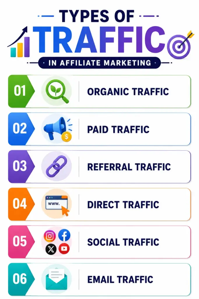 Types of Traffic in Affiliate Marketing