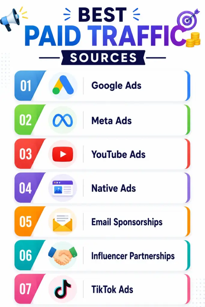 Best Paid Traffic Sources for Affiliate Marketing