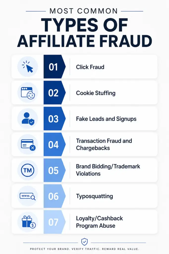 Most Common Types of Affiliate Fraud