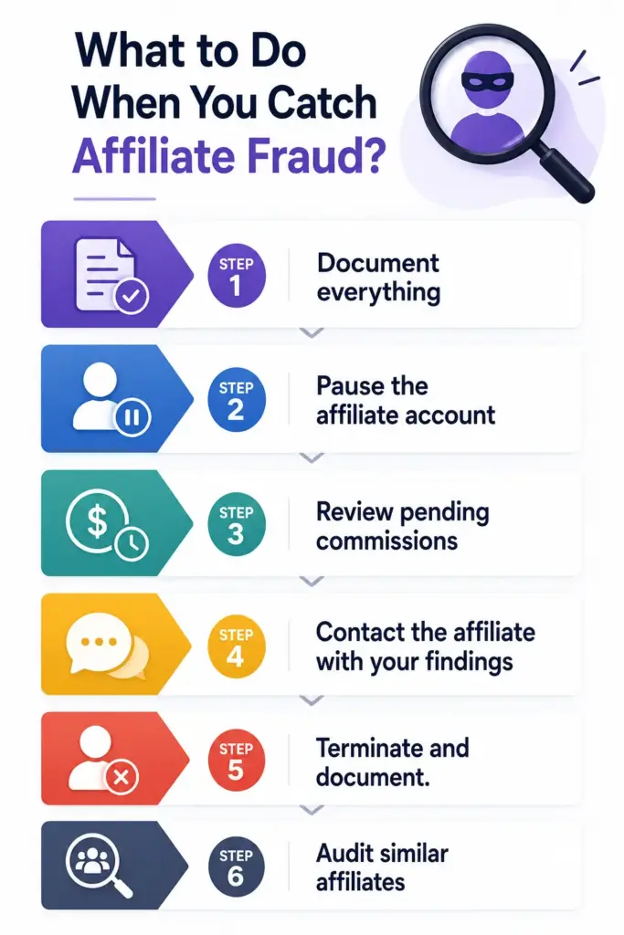 What to Do When You Catch Affiliate Fraud