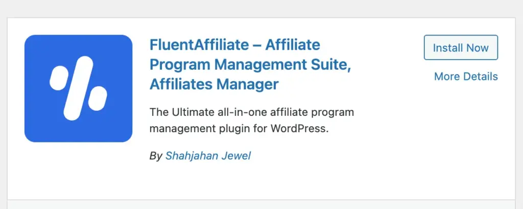 Install and Activate FluentAffiliate