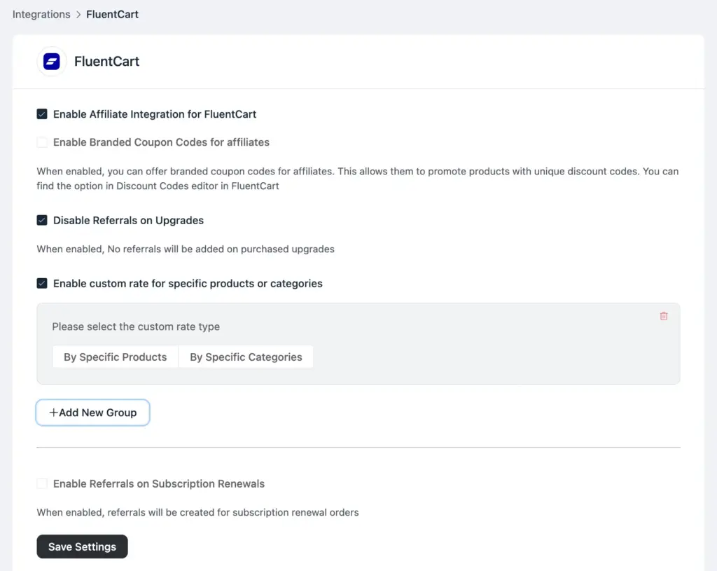 Setting Custom Commission Rates Per Product on FluentAffiliate