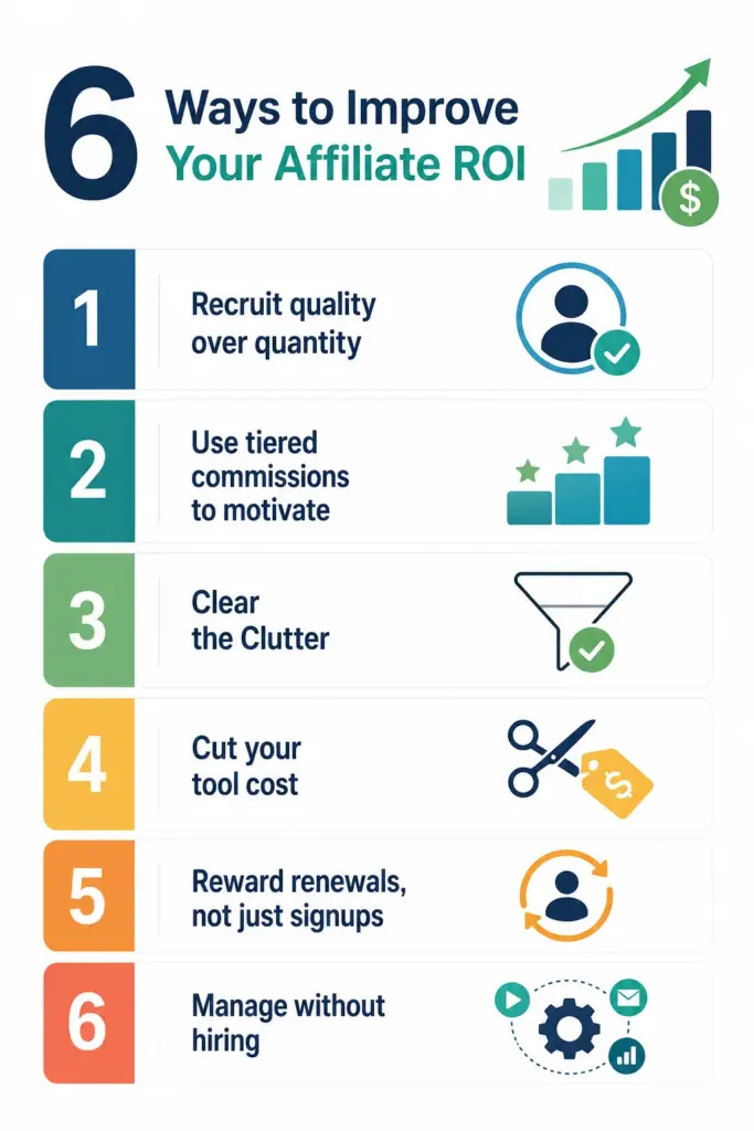 6 ways to improve your affiliate marketing roi