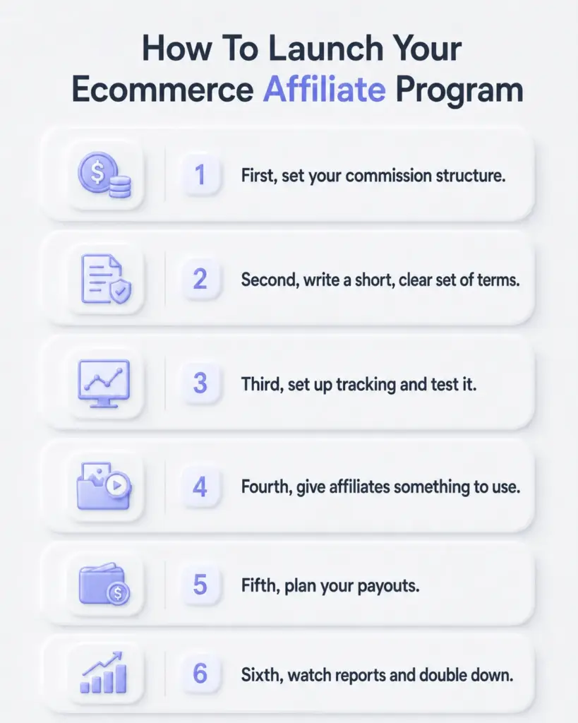 how to launch your ecommerce affiliate program