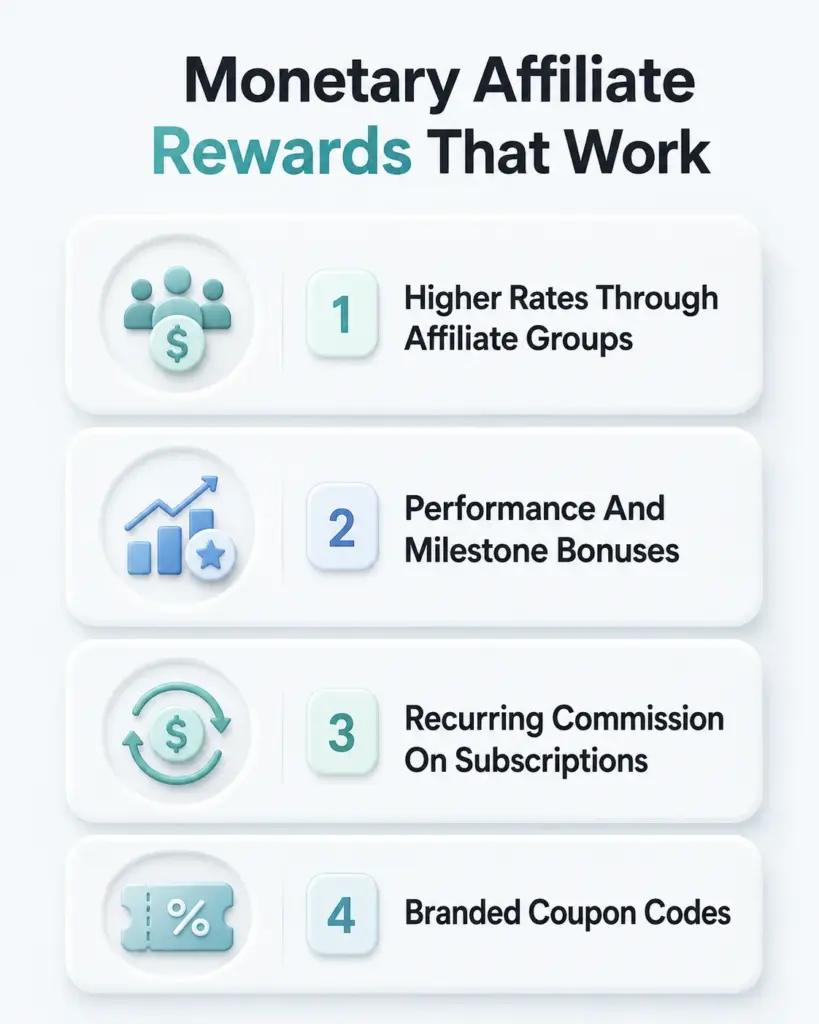 monetary affiliate rewards that work